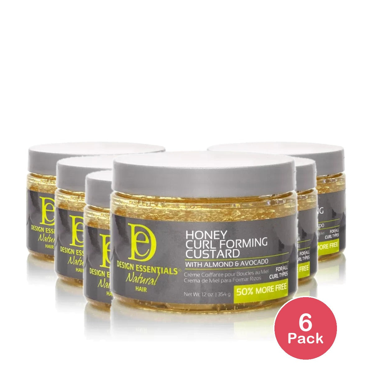 Design Essentials Almond Avocado Curl Custard 12 oz - (Pack of 12)