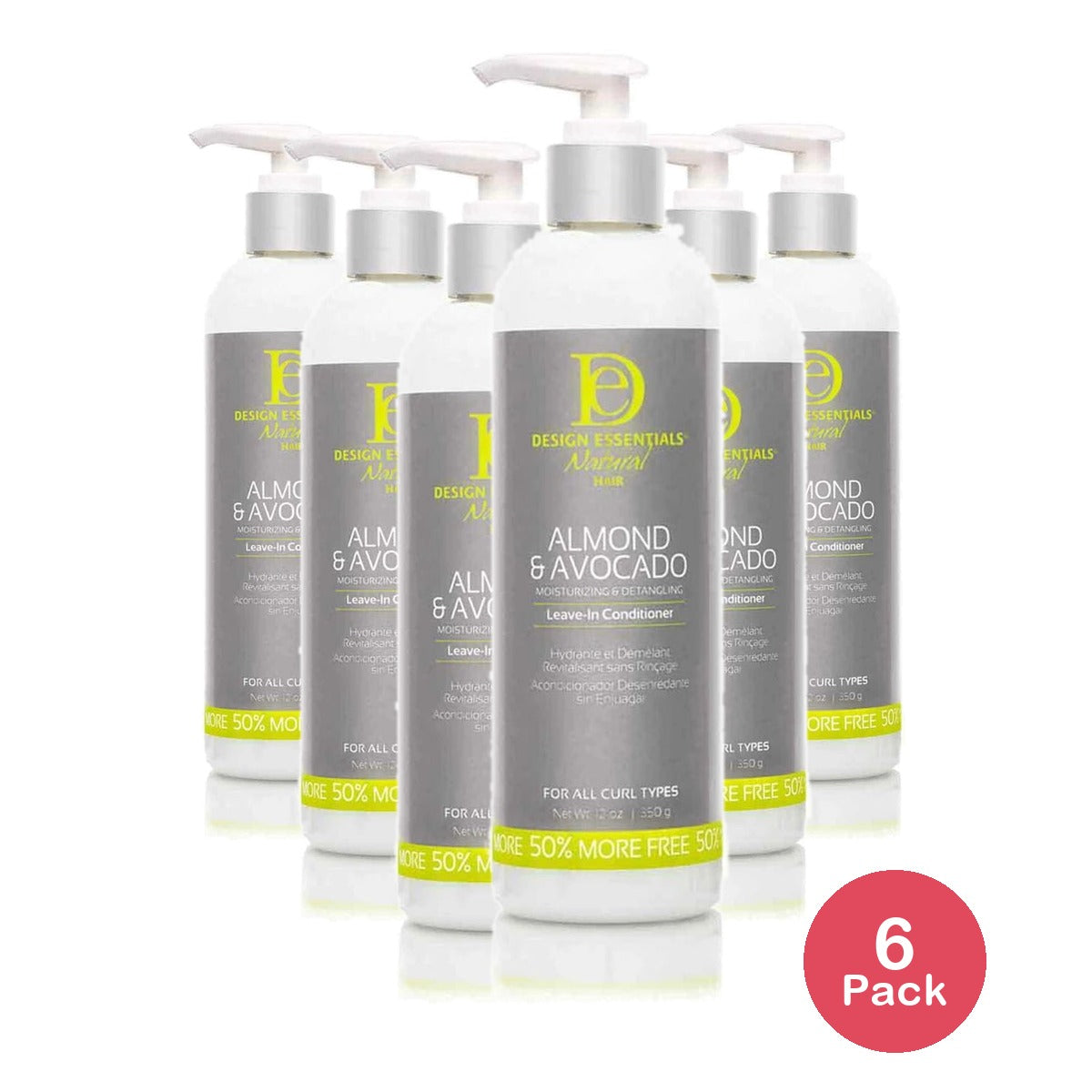 Design Essentials Almond Avocado Leave In Conditioner 12 oz - (Pack of 12)
