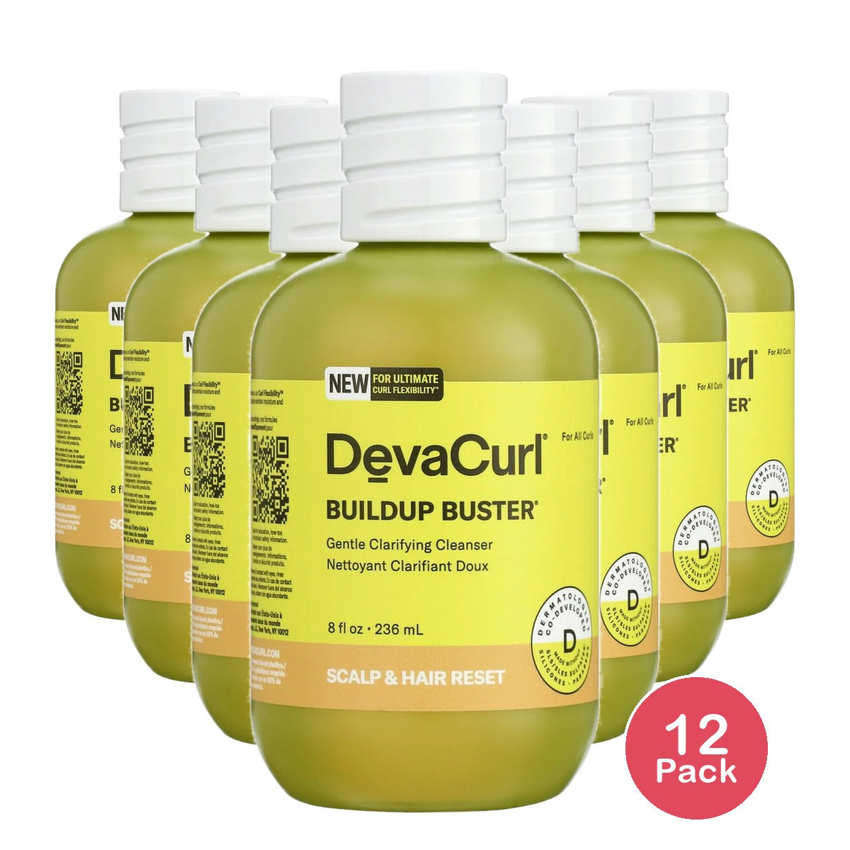 DevaCurl Buildup Buster Cleanser Hair Shampoo 8 oz 8 Fl. Oz (Pack of 12)