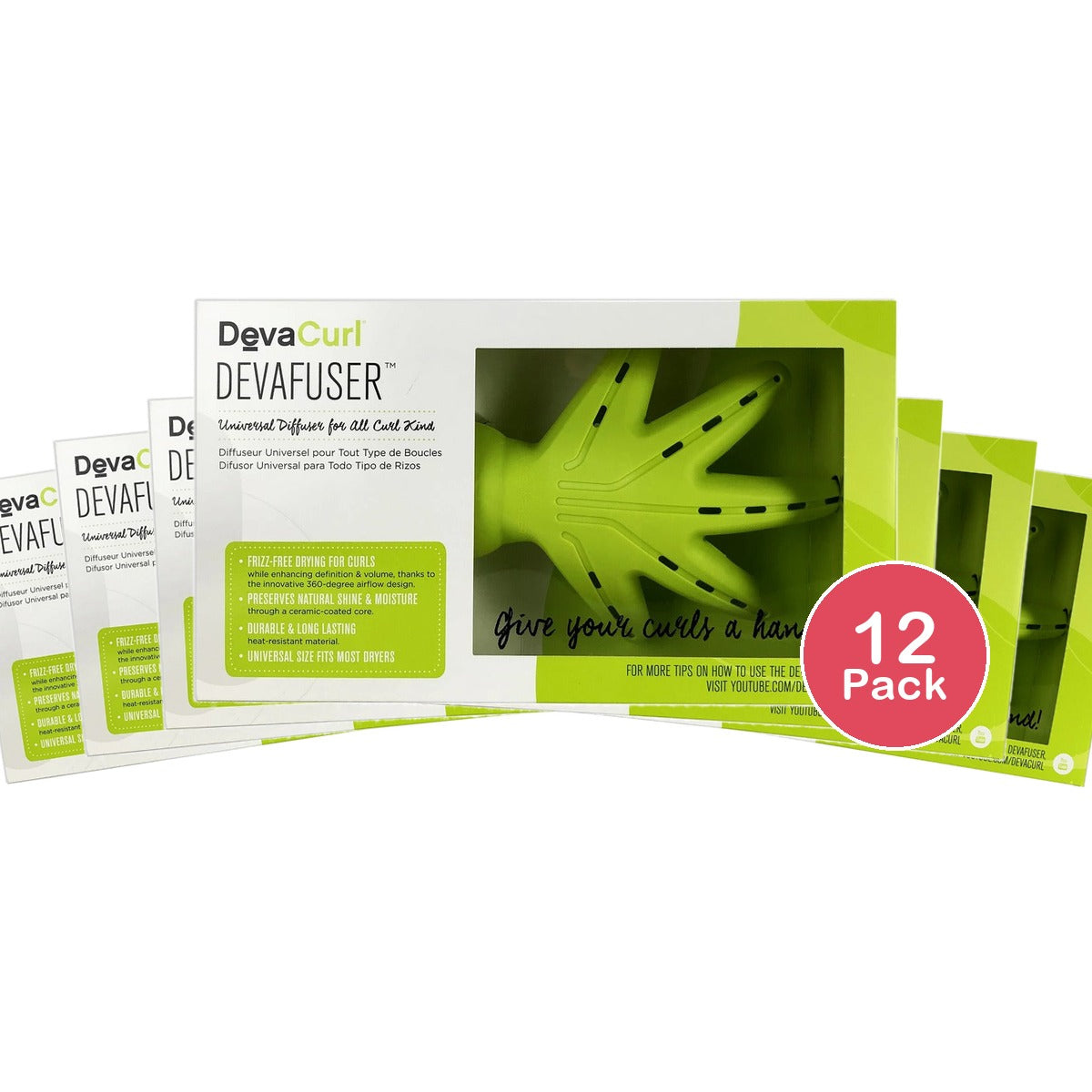 DevaCurl DevaFuser Diffuser Attachment (Pack of 12)