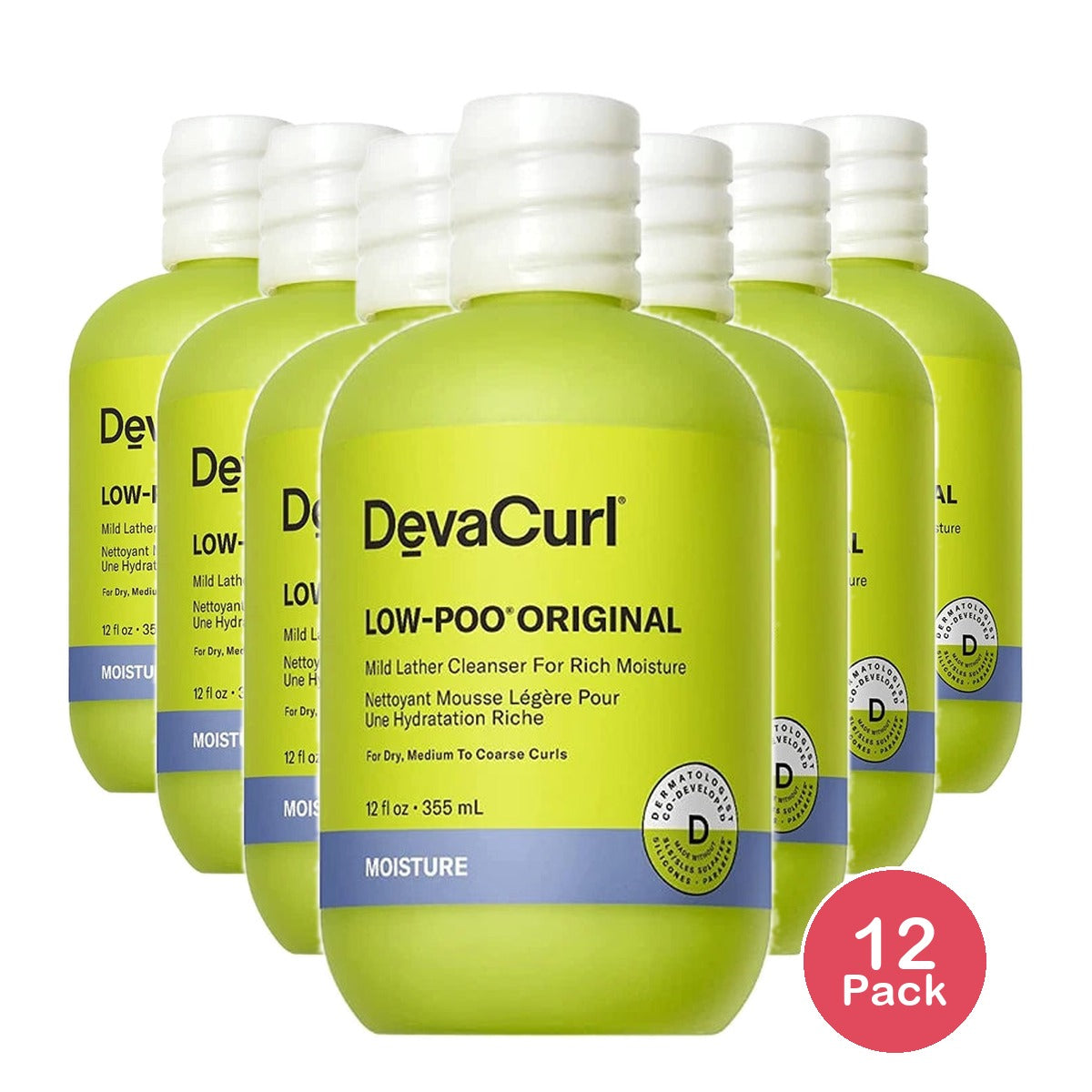 DevaCurl Low-Poo Cleanser - 12 fl oz 12 Fl. Oz (Pack of 12)
