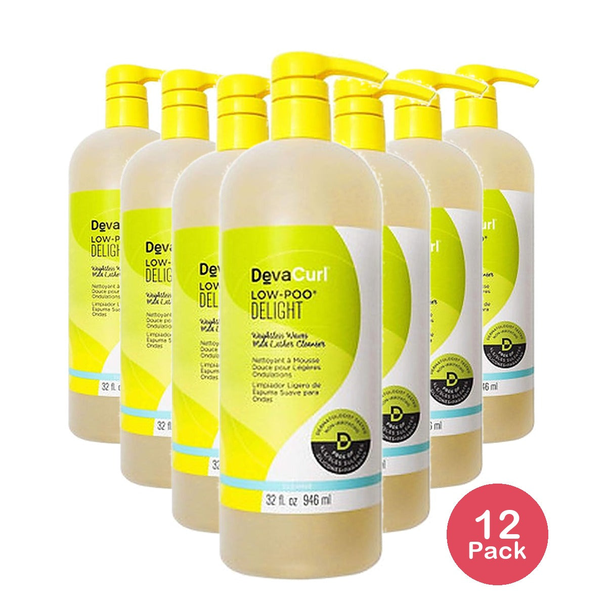 DevaCurl Low-Poo Delight 32 Oz (Pack of 12)