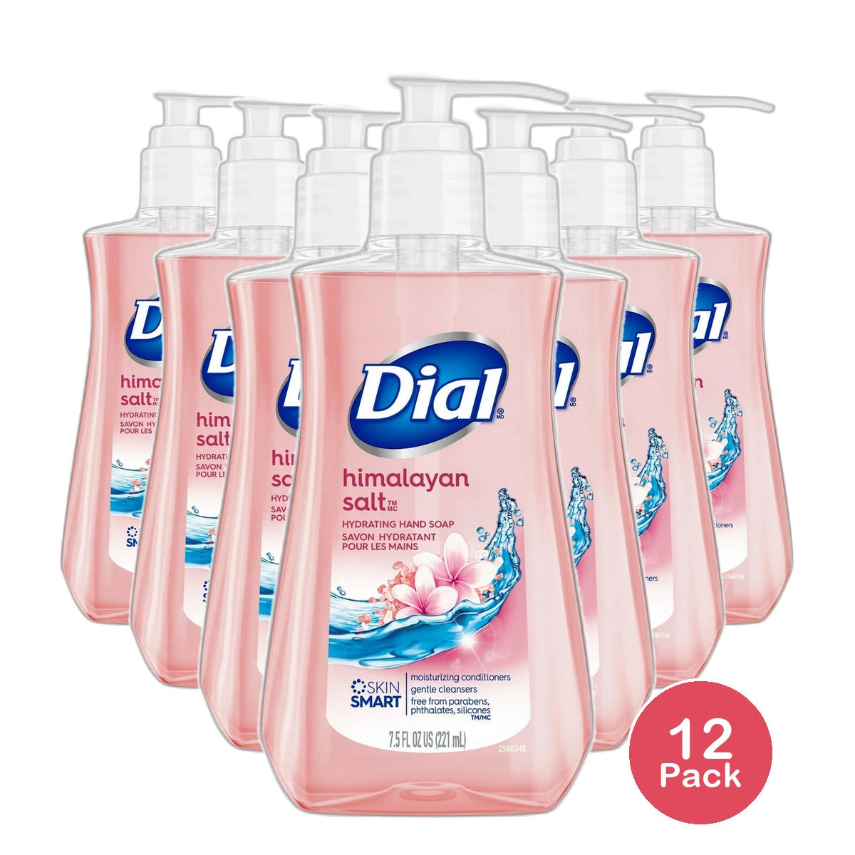 Dial Liquid Skin Therapy Hand Soap Himalayan Pink Salt 7.5Oz (Pack of 12)