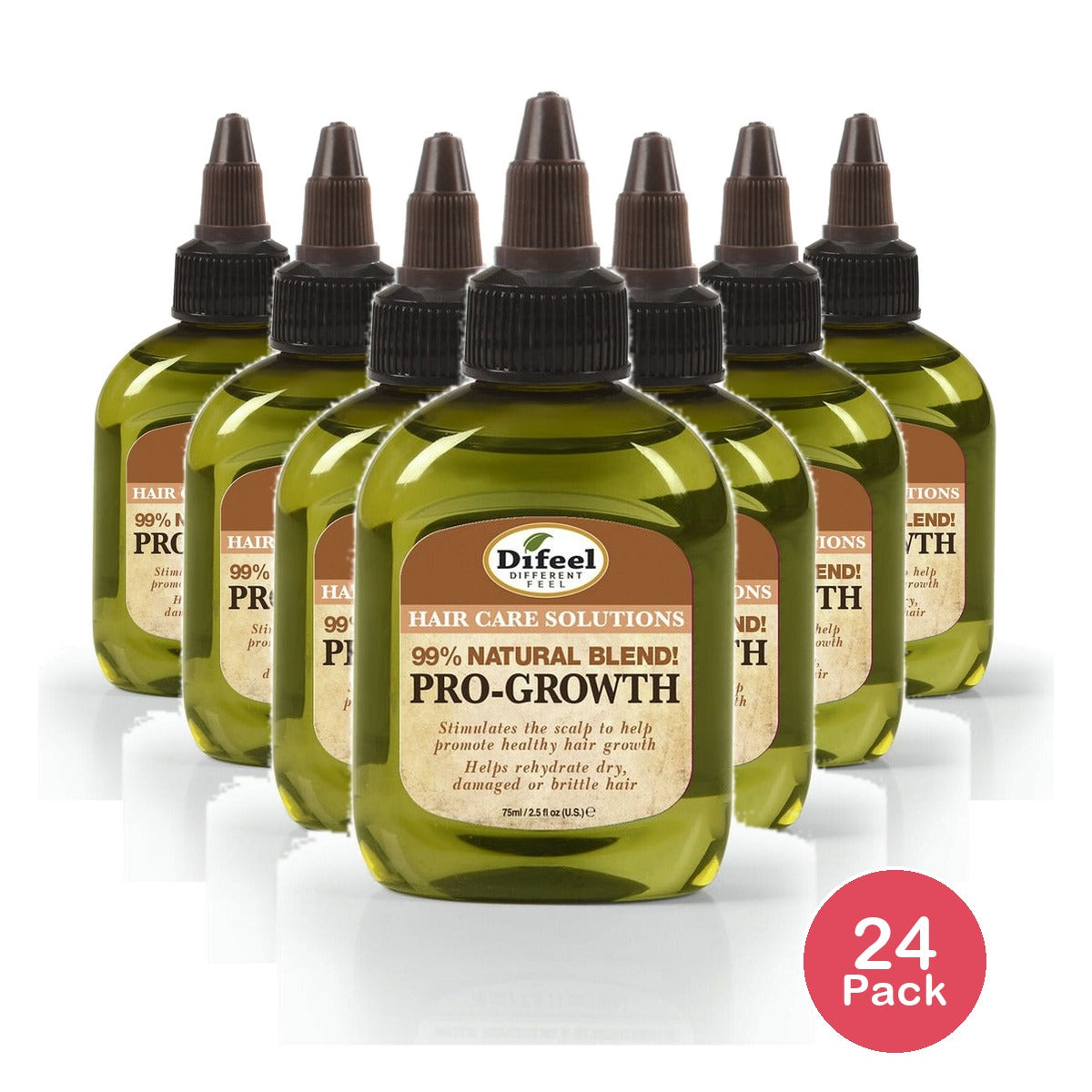 Difeel Natural Blend Pro-Growth Hair Oil 2.5 Oz (Pack of 24)
