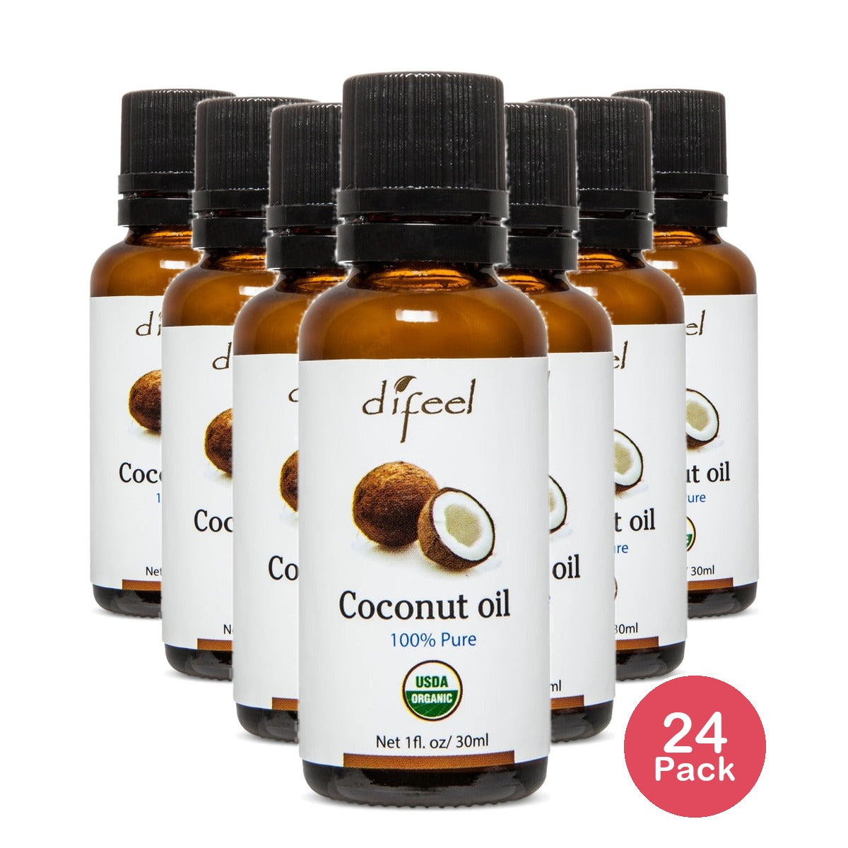 Difeel Pure Essential Oil Coconut 1 Oz (Pack of 24)