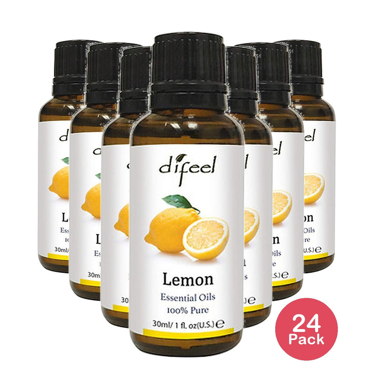 Difeel Pure Essential Oil Lemon 1 Oz (Pack of 24)