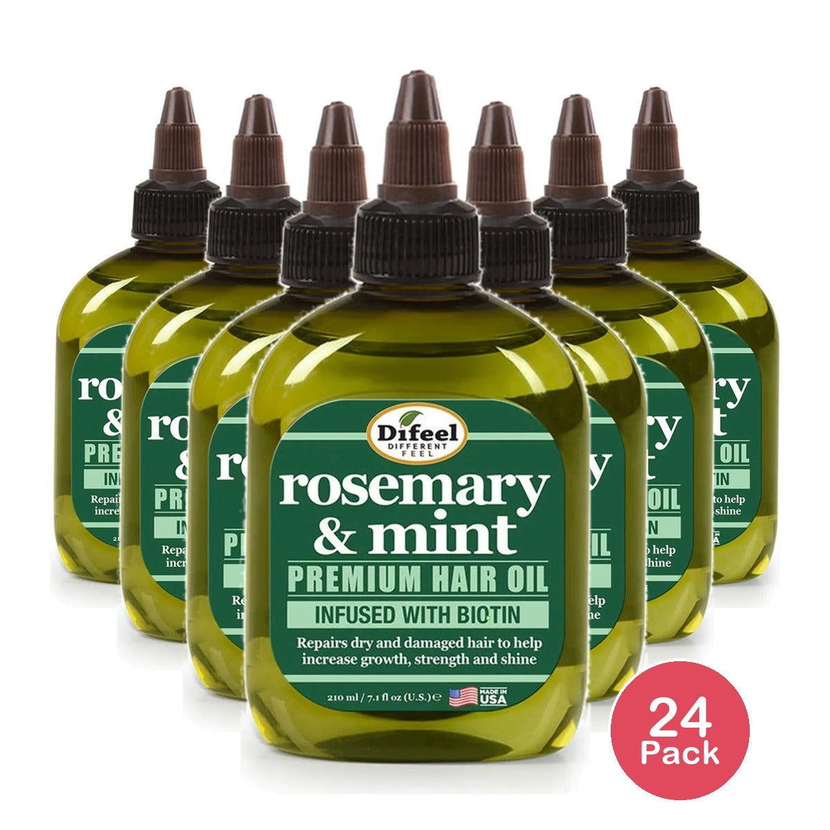 Difeel Rosemary Mint Hot Oil Treatment 8 Oz (Pack of 24)
