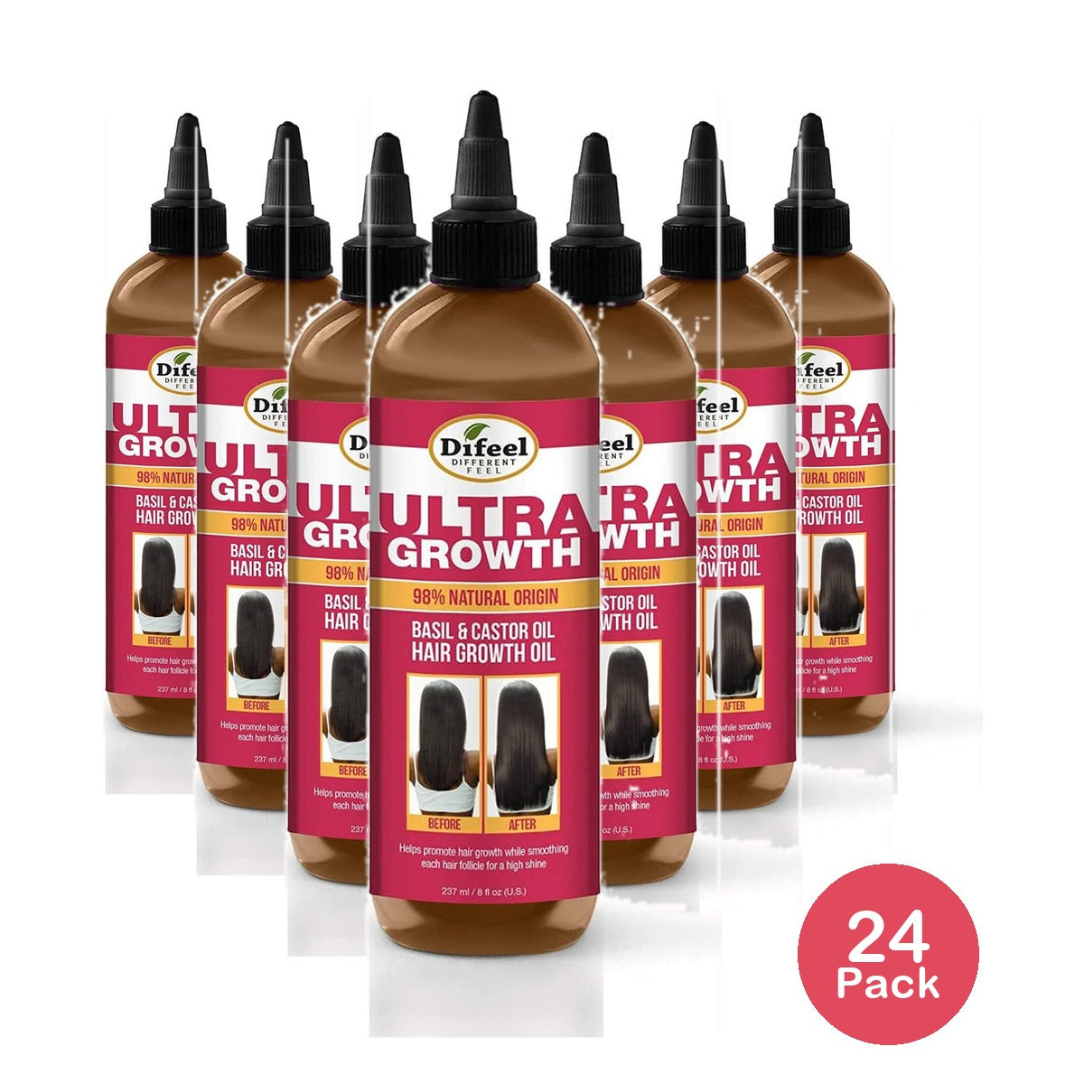Difeel Ultra Growth Hair Oil 8 Oz (Pack of 24)