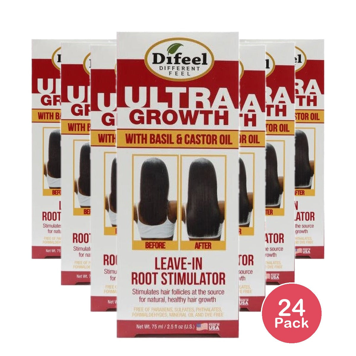 Difeel Ultra Growth Leave-In Root Stimulator 2.5 Oz (Pack of 24)