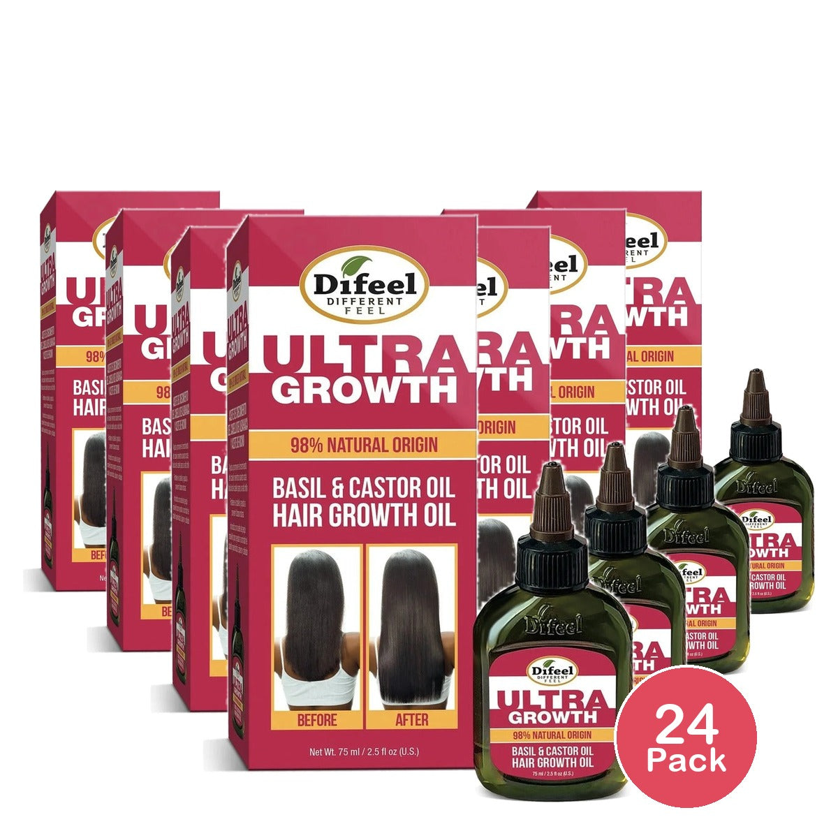 Difeel Ultra Growth Oil 2.5 Oz (Pack of 24)