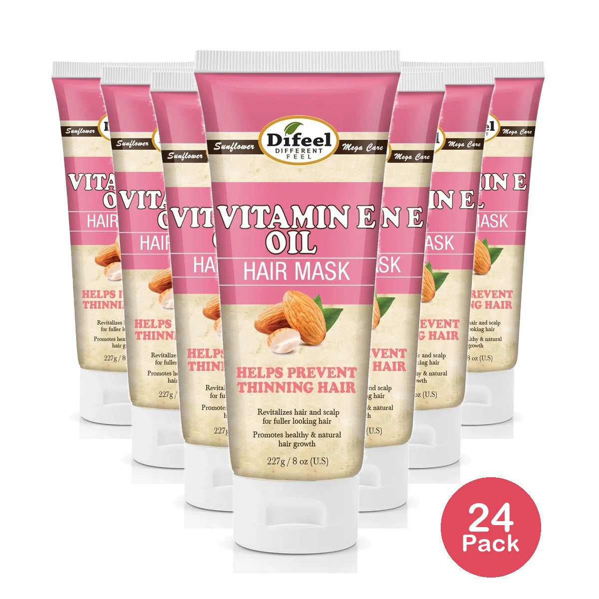 Difeel Vitamin E Oil Hair Mask 8 Oz (Pack of 24)