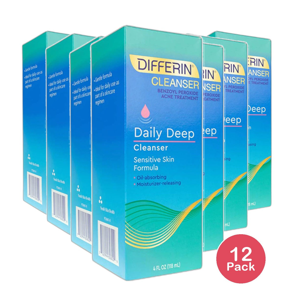 Differin Daily Deep Cleanser Sensitive Skin Formula with Spf 30 4Oz (Pack of 12)