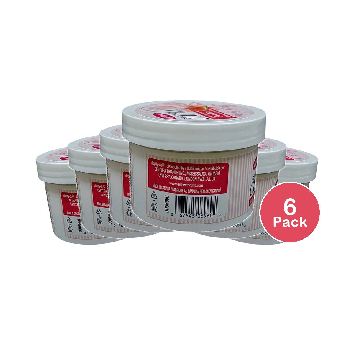 Dippity Do Girls with Curls Curl Enhancing Watermelon Smoothie 6.1 Oz (Pack of 6)