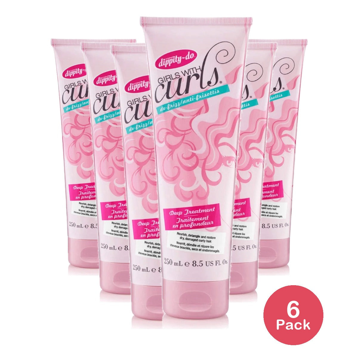 Dippity Do Girls with Curls Deep Treatment 8.5 Oz (Pack of 6)