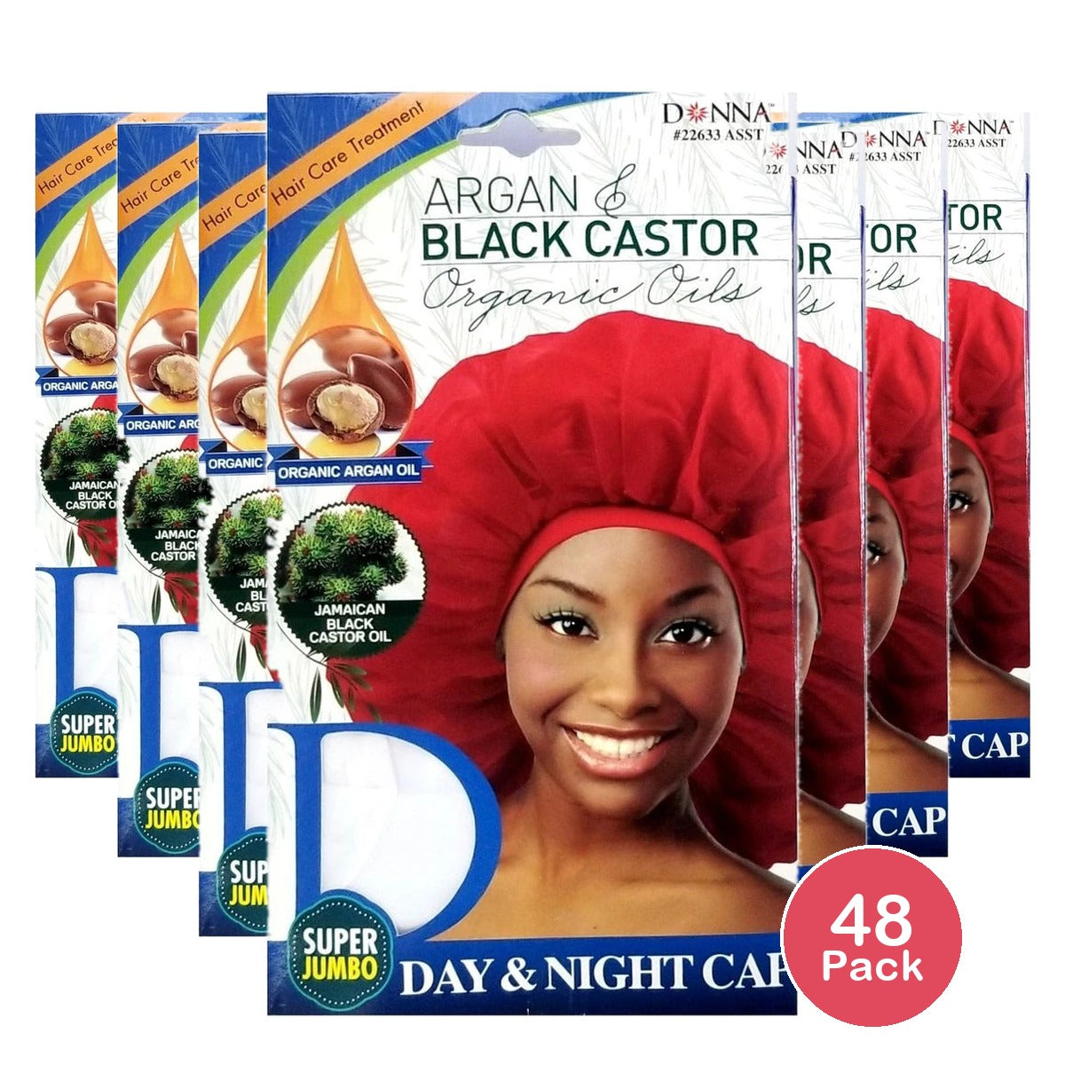 Donna Argan And Black Castor Organic Oils Day And Night Cap Packaging May Vary nan (Pack of 48)