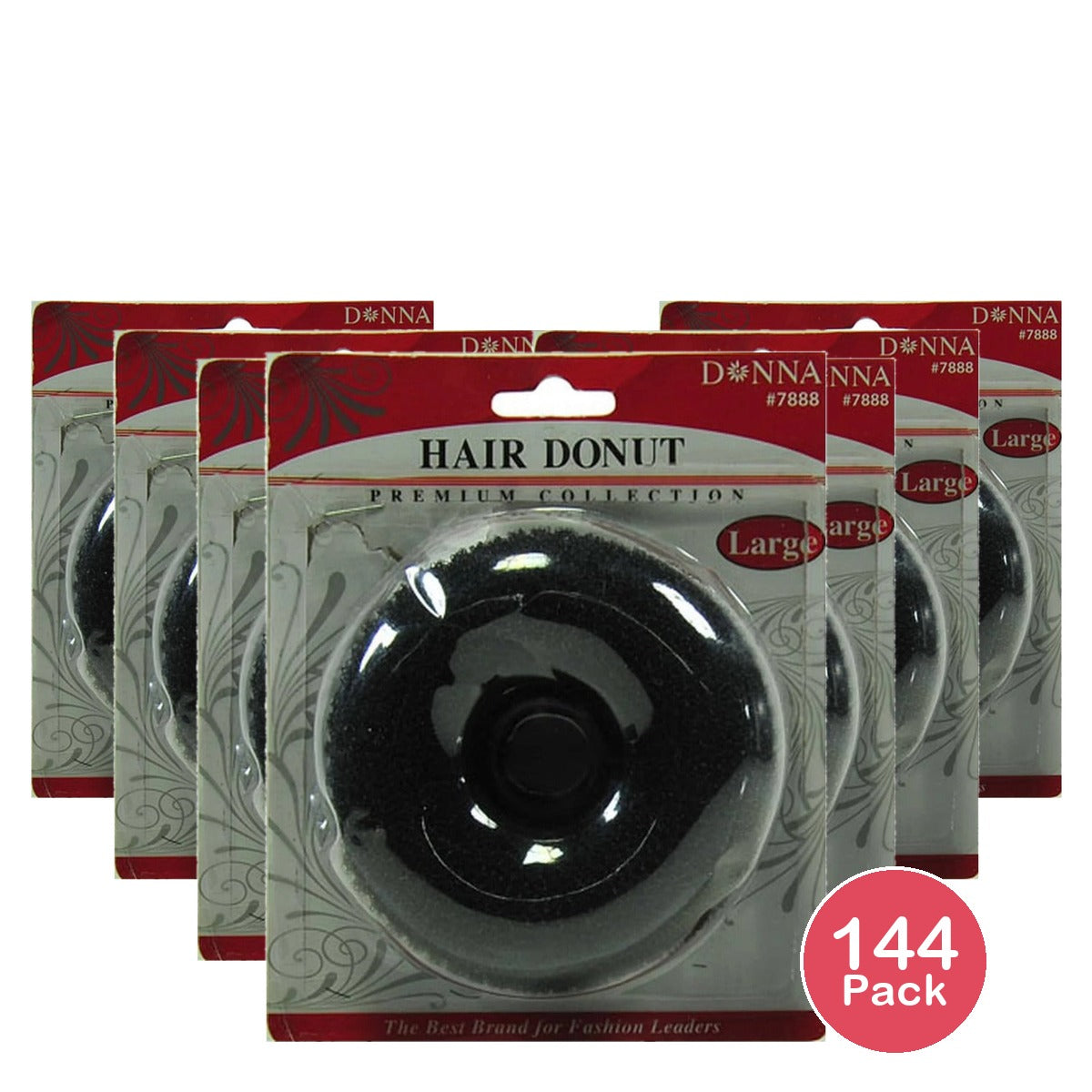 Donna Broadway Titan Mesh Hair Donut Large Black (Pack of 144)