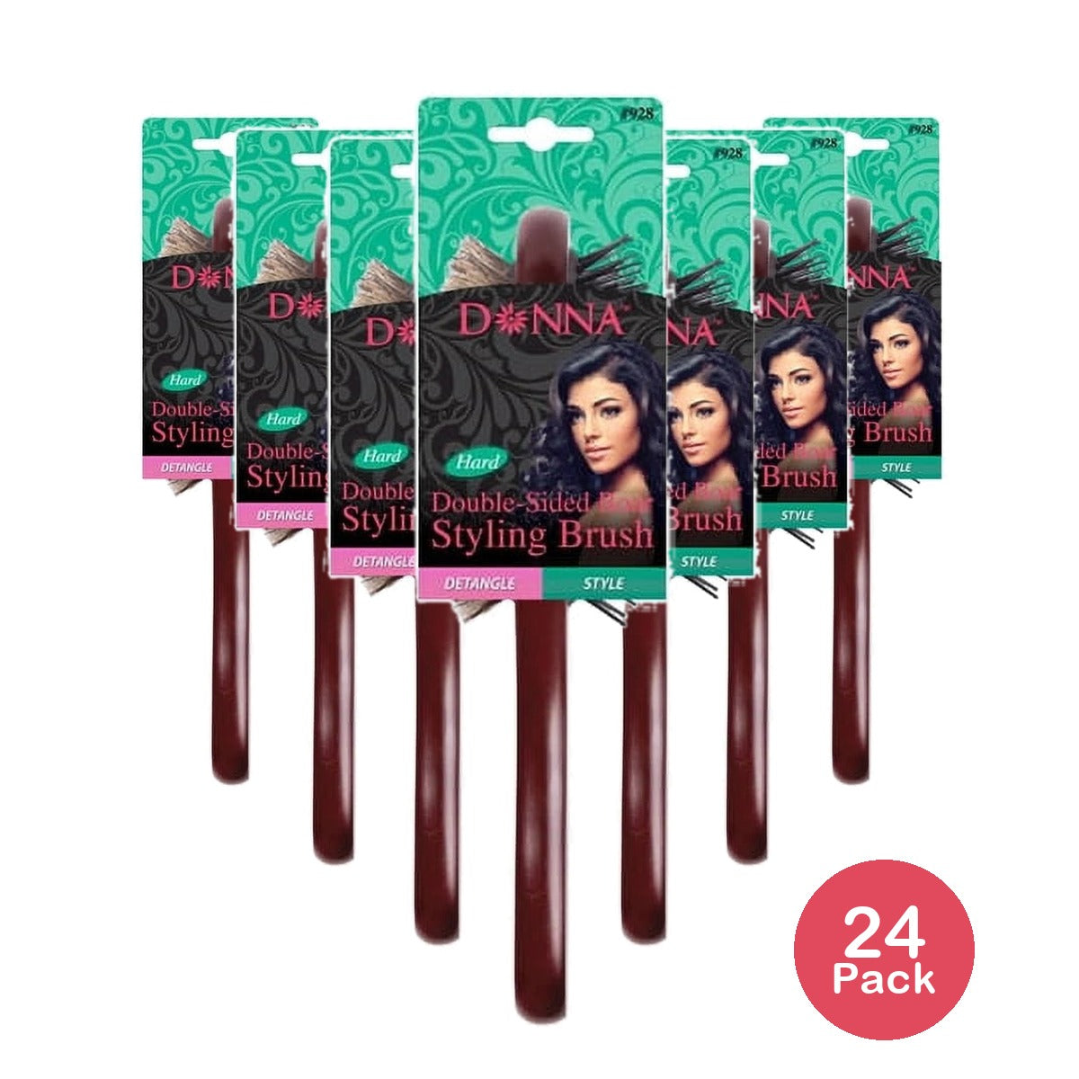 Donna collection Double Sided Boar Brush Hard 1 ea nan (Pack of 24)