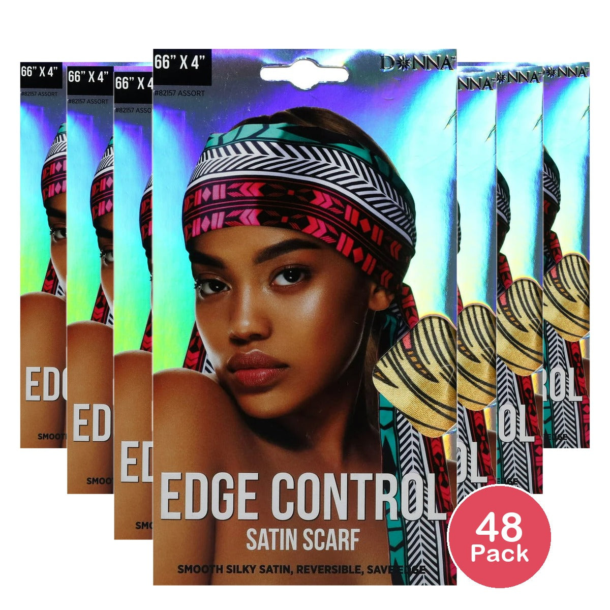 Donna Edge Control Satin Scarf nan (Pack of 48)