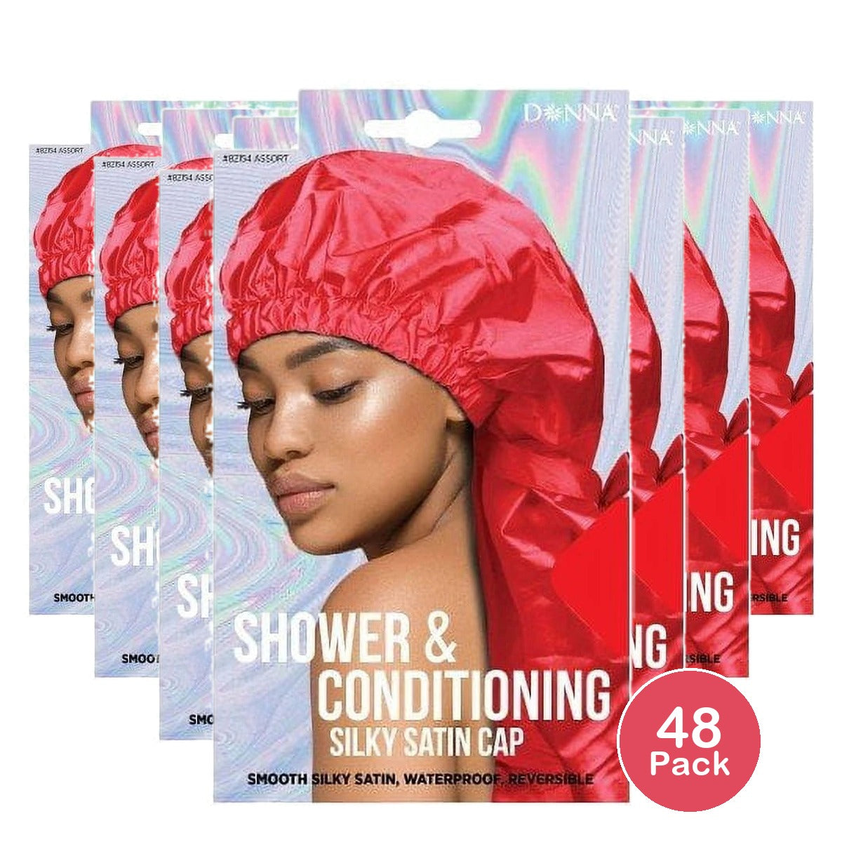 Donna Shower & Conditioning Satin Cap Colors May Vary nan (Pack of 48)