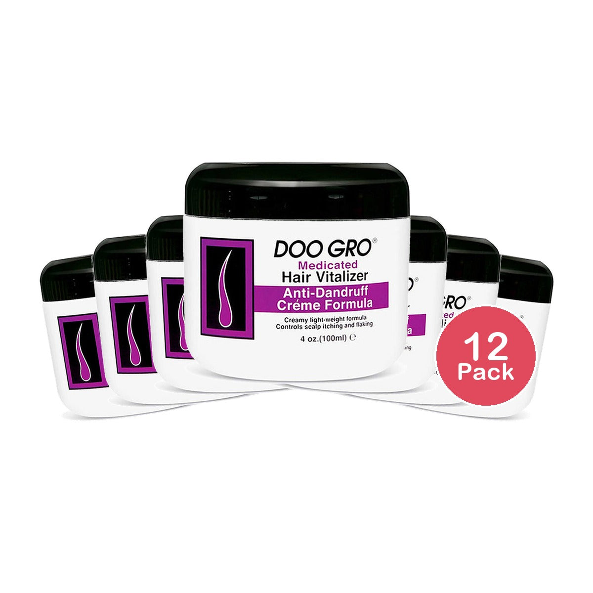 Doo Gro Anti-Dandruff Vitalizer Cream 4 Oz (Pack of 12)
