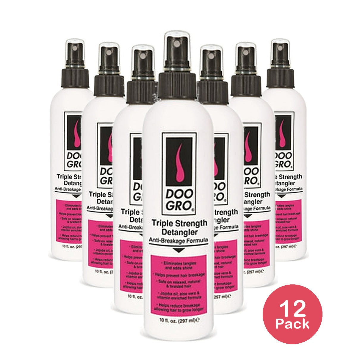 Doo Gro Triple Strength Anti Breakage Growth Detangler 10 Oz (Pack of 12)