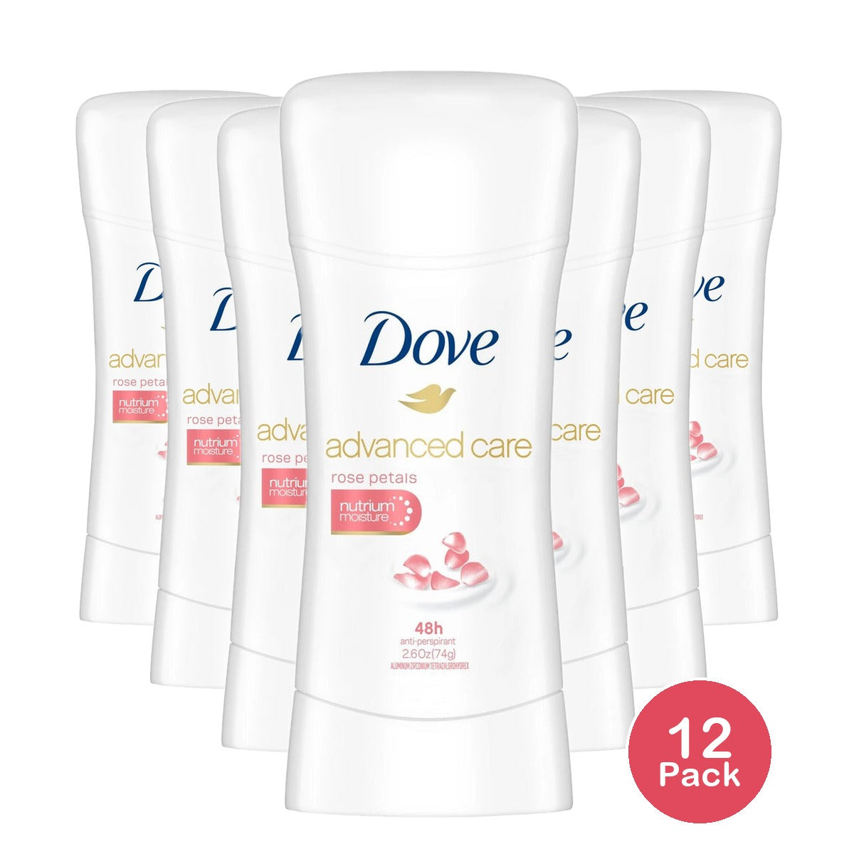 Dove Advanced Care Rose Stick 2.6 Oz (Pack of 12)
