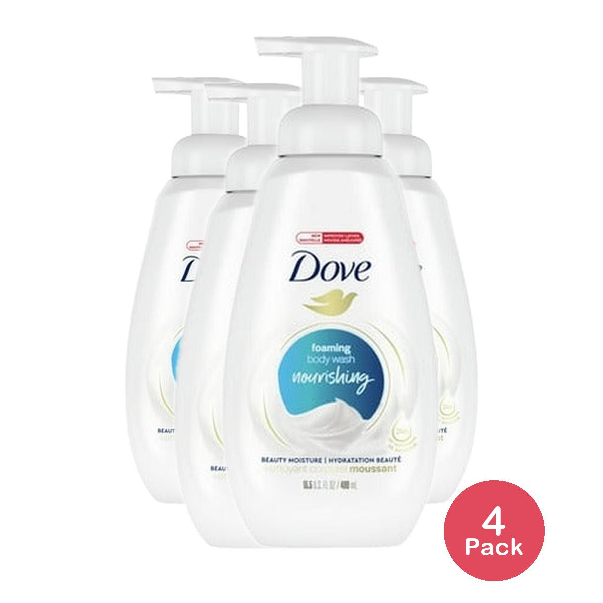 Dove Body Wash for Women Deep Moisture 13.5 Oz (Pack of 4)