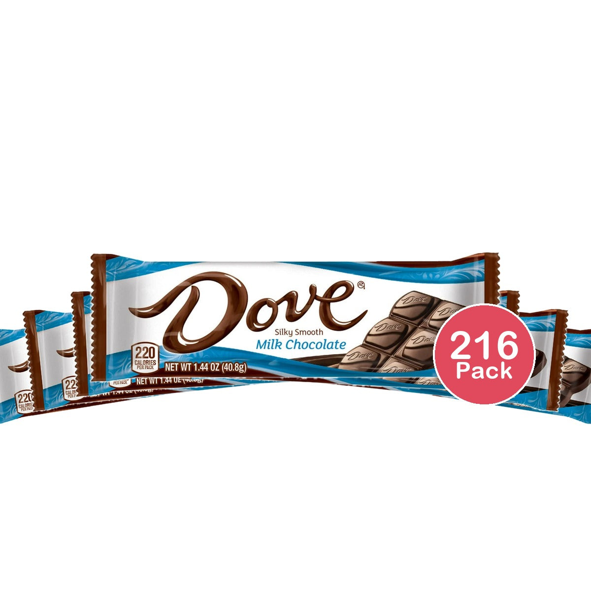 Dove Chocolate - Silky Smooth Milk Chocolate Bar 1.44 oz (Pack of 216)