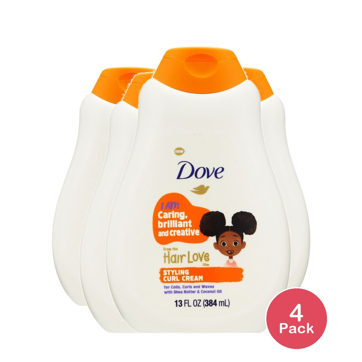 Dove Kids Hair Love Curl Cream 13 Oz (Pack of 4)