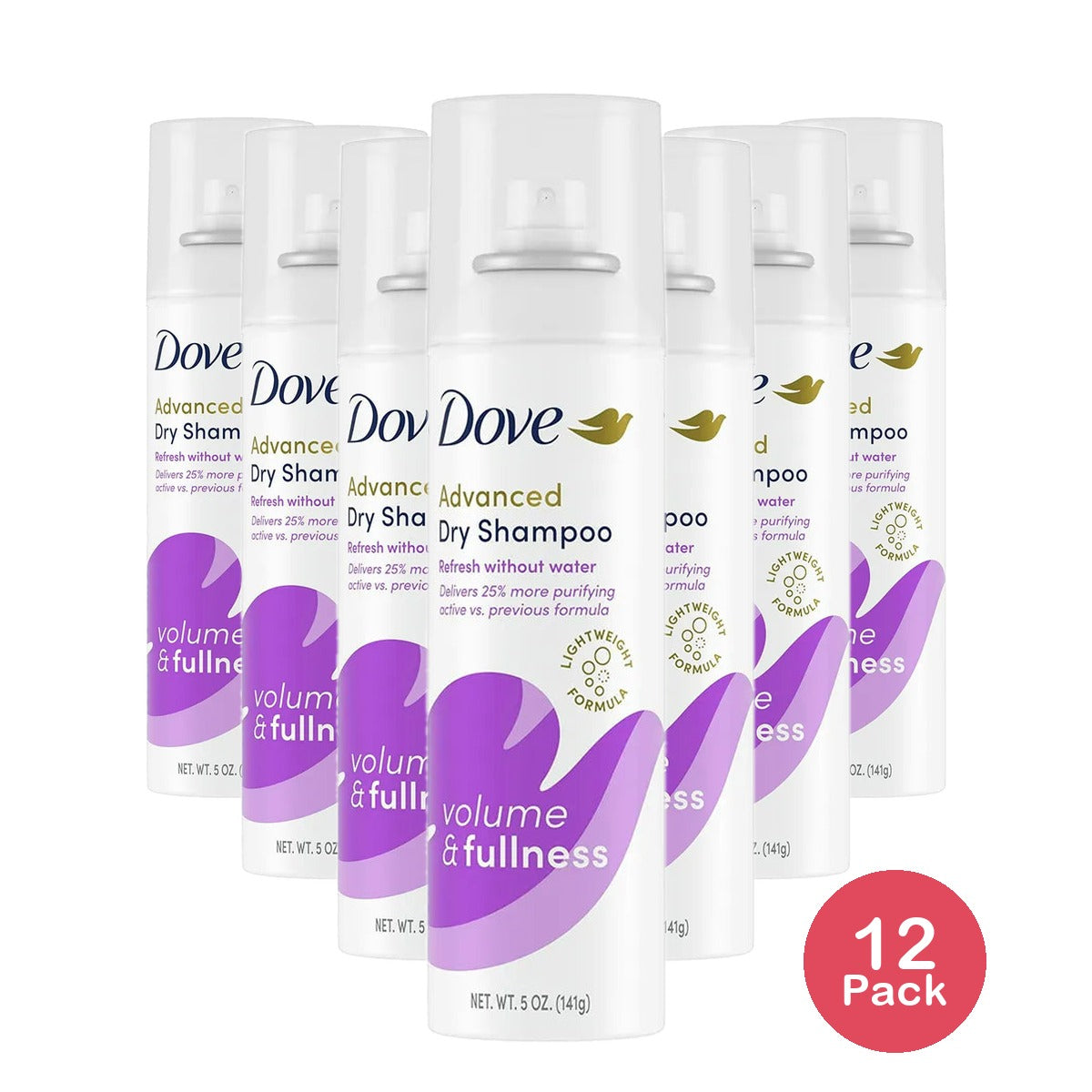 Dove Refresh Plus Care Volume And Fullness Dry Shampoo 5Oz (Pack of 12)