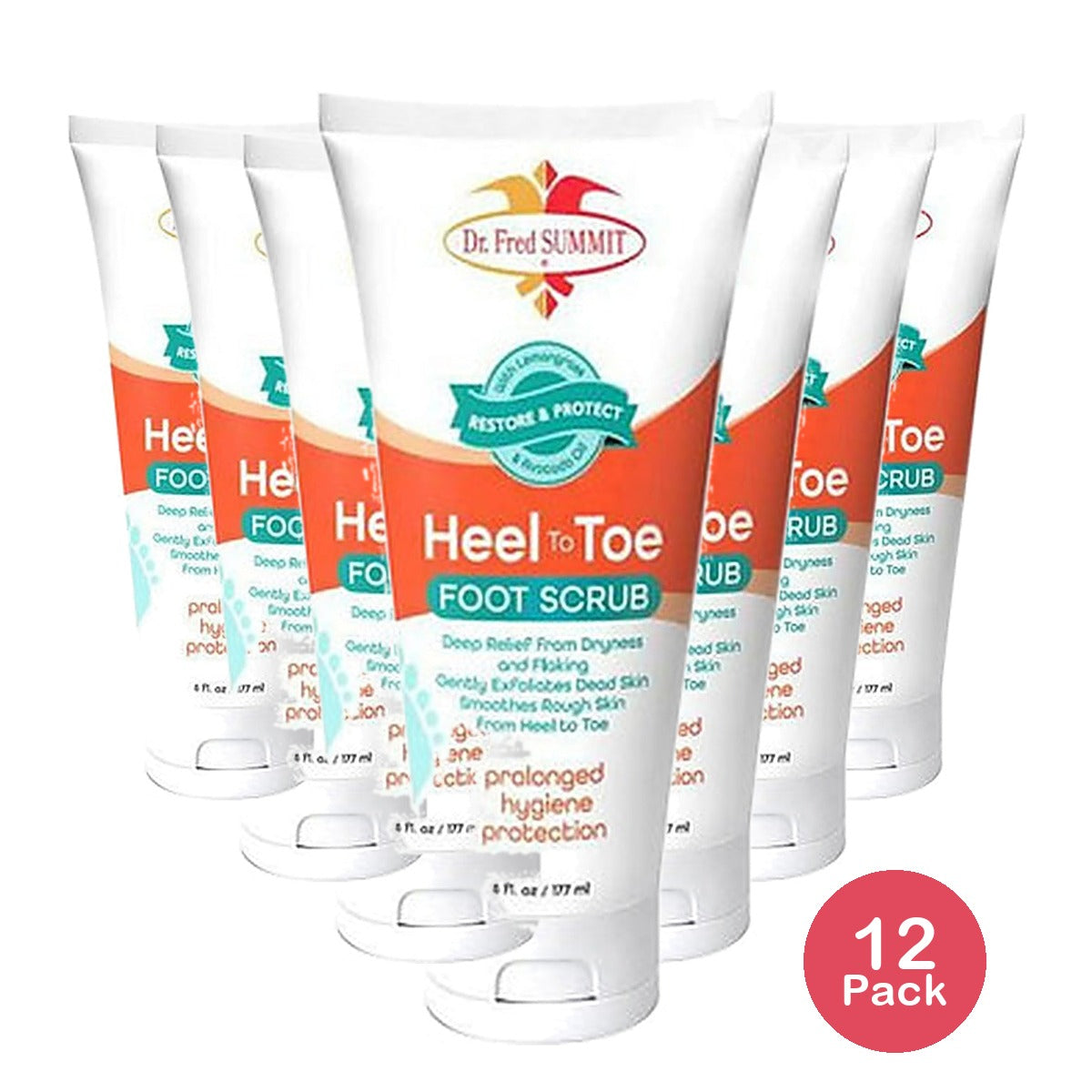 Dr. Fred Summit Heel to Toe Renew Scrub 6 Oz (Pack of 12)