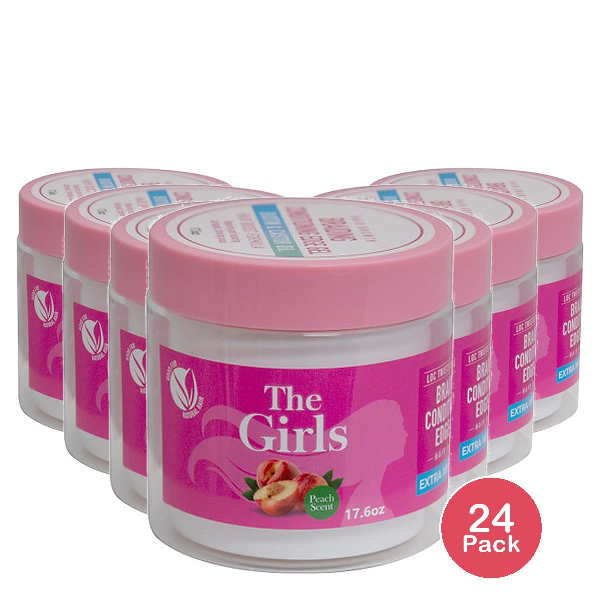 Dr. Girls Braiding Gel Peach 17.6 Oz (Pack of 24)