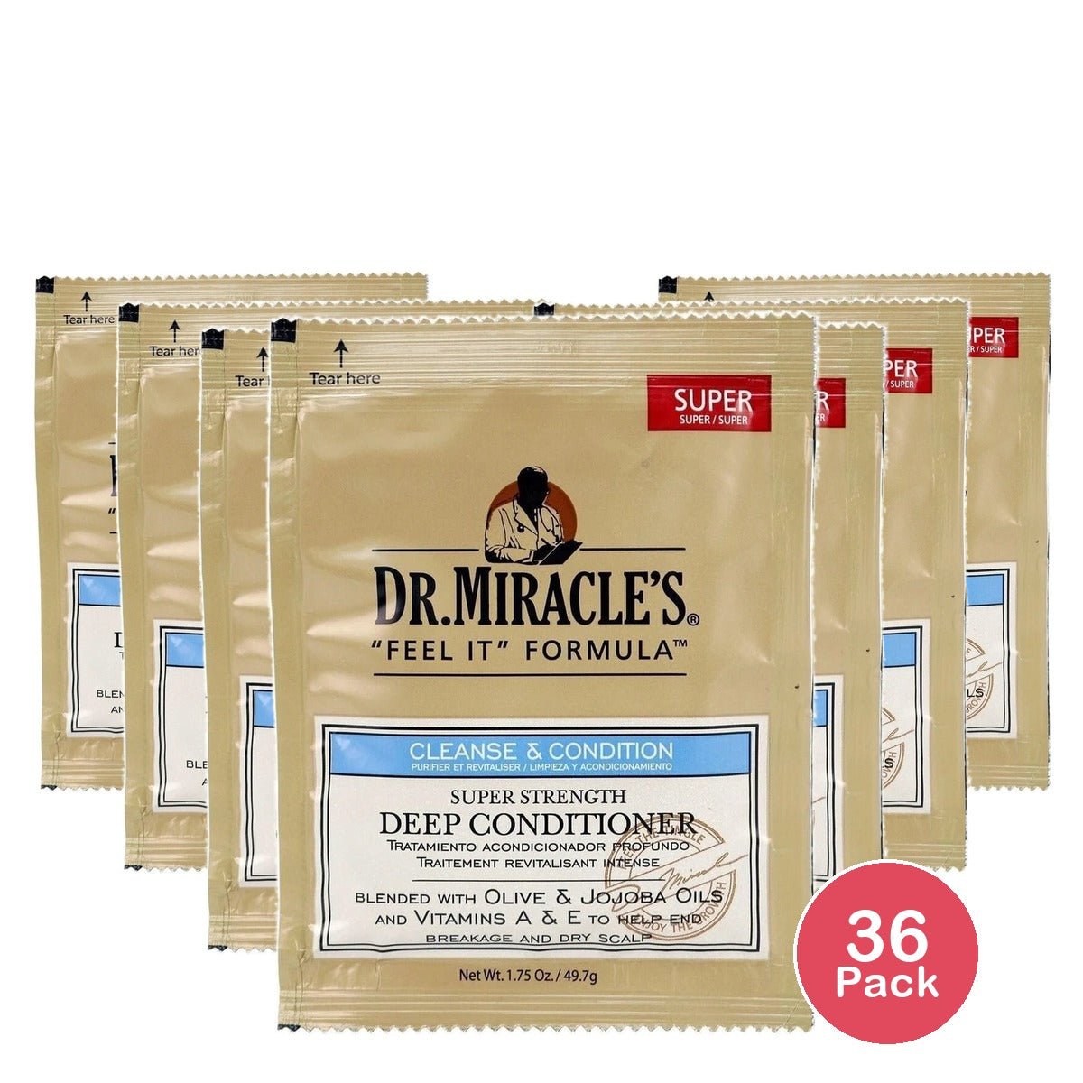 Dr. Miracle's Feel it Formula Deep Conditioning Treatment 1.75 oz (Pack of 36)