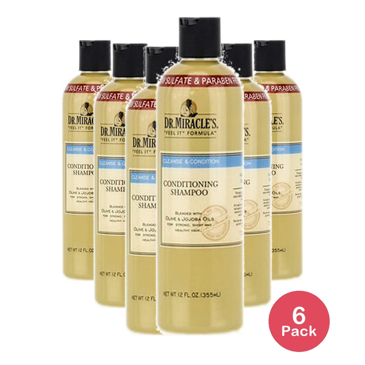 Dr. Miracle's Conditioning Shampoo 12 Oz (Pack of 6)