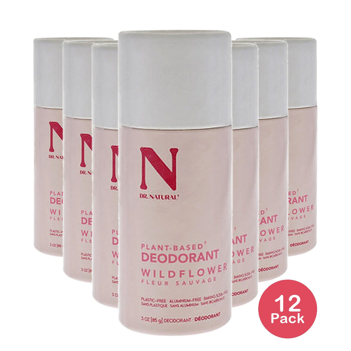 Dr. Natural Deodorant Stick Wildflower 2.25 Oz (Pack of 12)