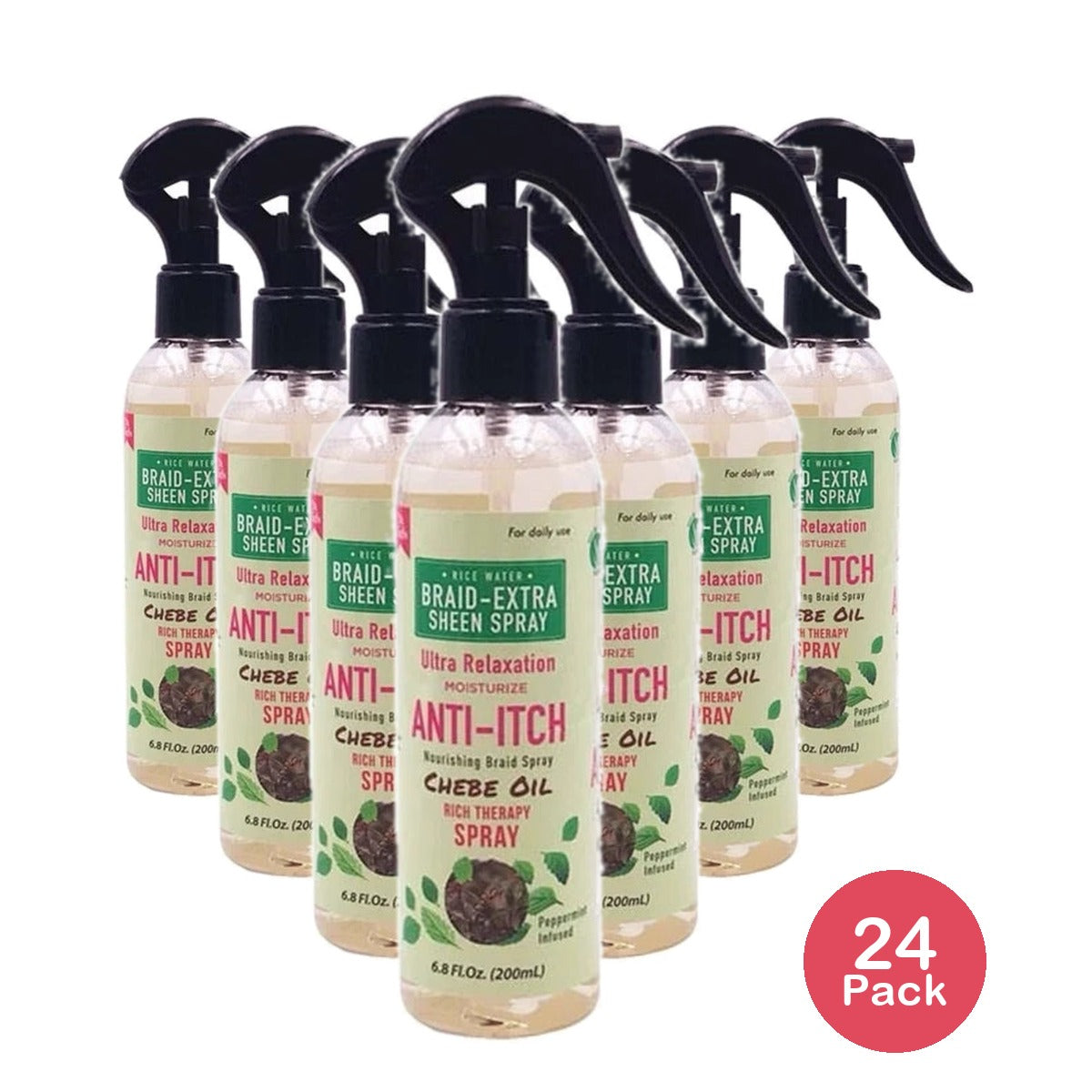 Dr.Girls Ultra Relaxation Anti-Itch Braid Extra Sheen Spray 6.8oz/ 200ml (Pack of 24)