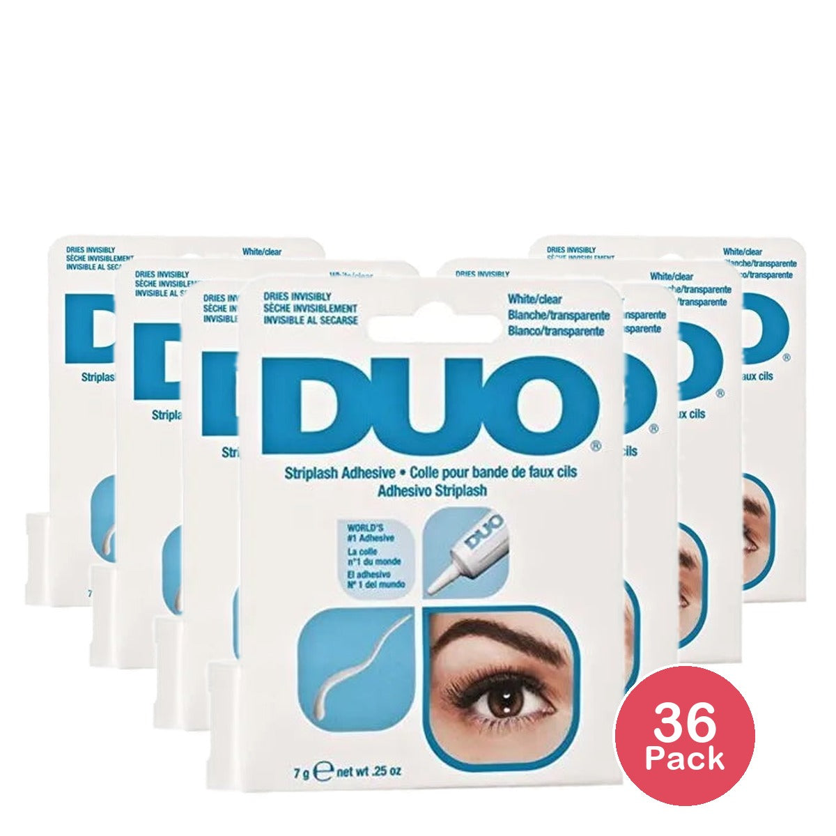 Duo Eyelash Adhesive Clear White 0.25Oz (Pack Of 36)