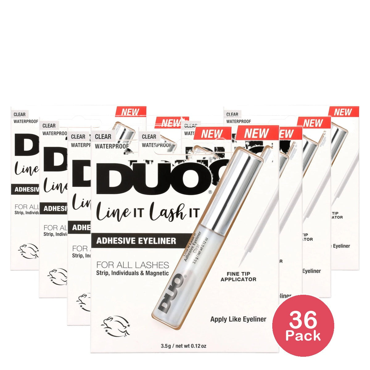 Duo Line It Lash It Adhesive Eyeliner - Clear - 0.12Oz (Pack Of 36)