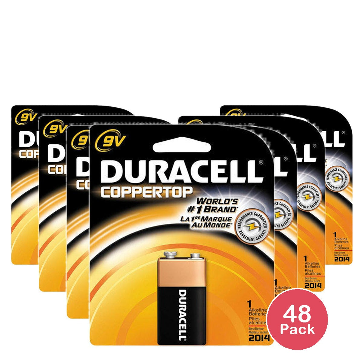 Duracell 9V Alkaline Battery (Pack of 48)