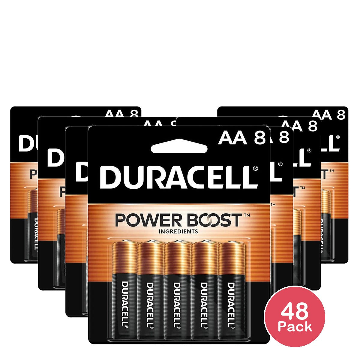 Duracell Coppertop AA Batteries 1.5V (Pack of 48)