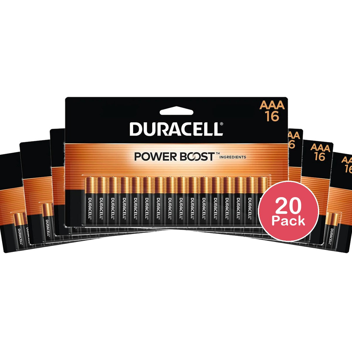Duracell Coppertop AAA Battery 16 Pack (Pack of 20)
