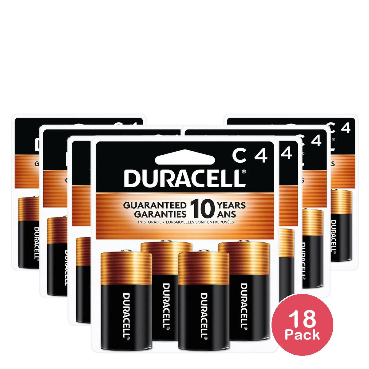 Duracell Coppertop C Alkaline Batteries (Pack of 18)