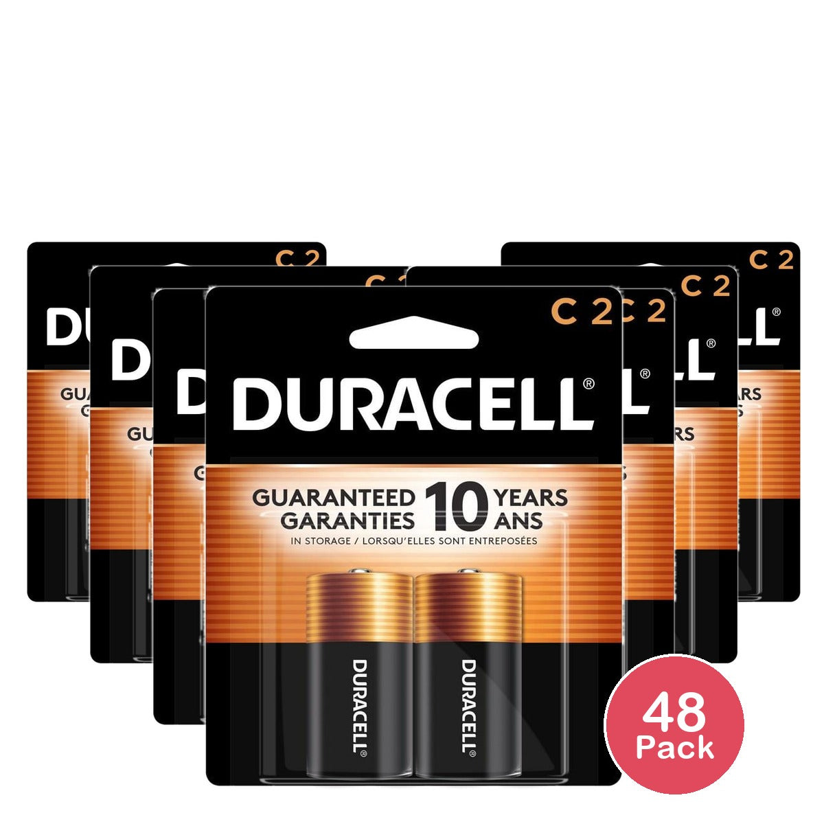Duracell Coppertop C Alkaline Batteries (Pack of 48)