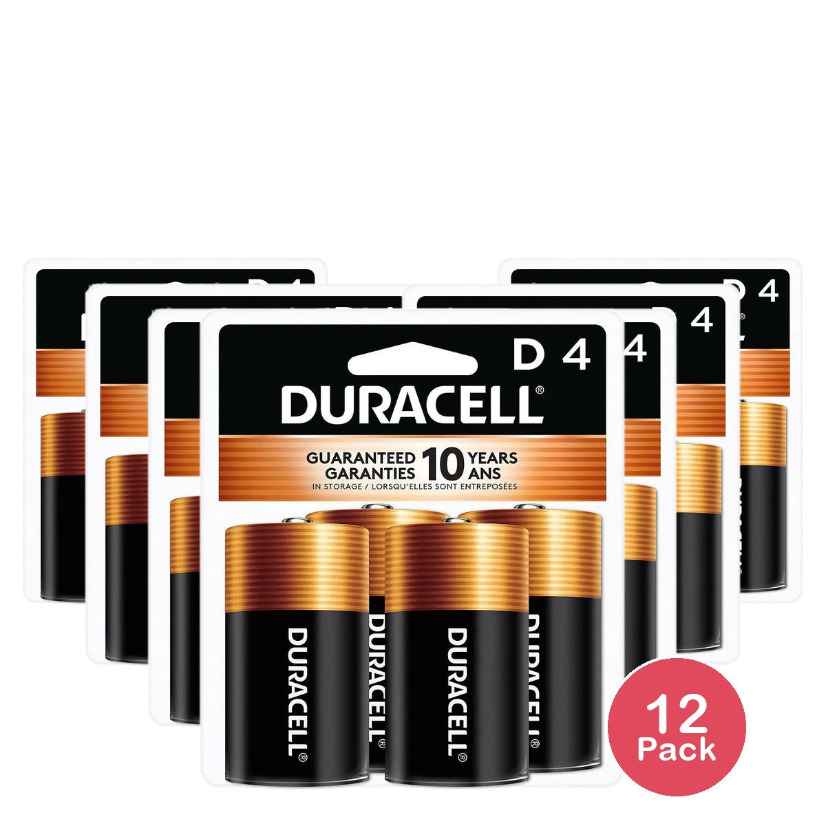 Duracell Coppertop D Batteries (Pack of 12)