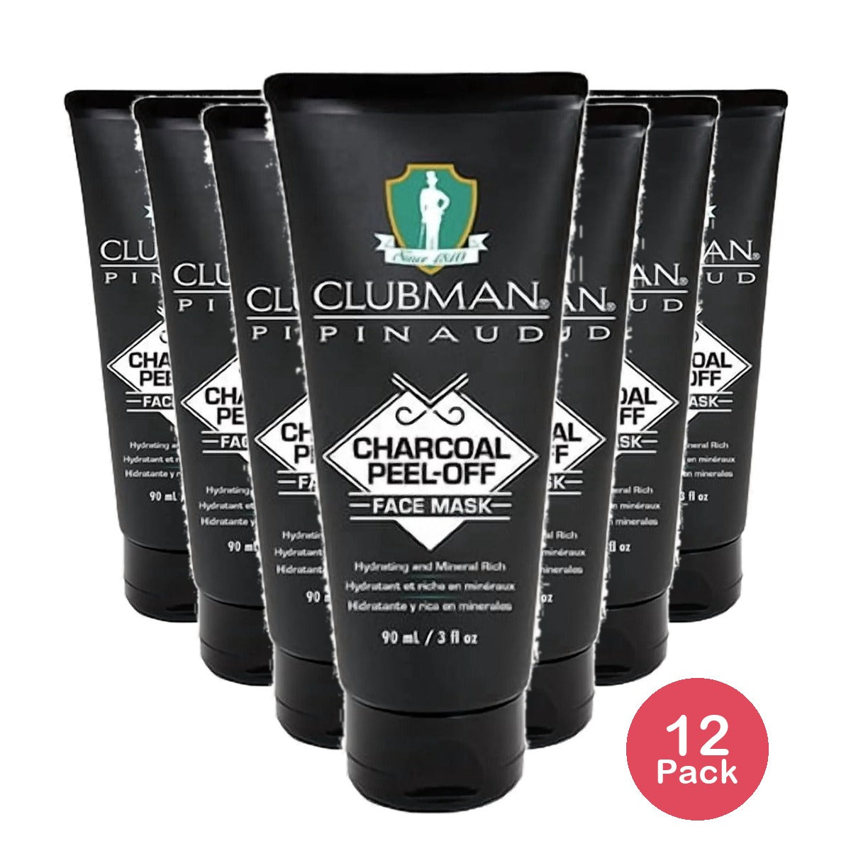 Ed Pinaud Clubman Charcoal Peel Off Face Mask 3 Oz (Pack of 12)