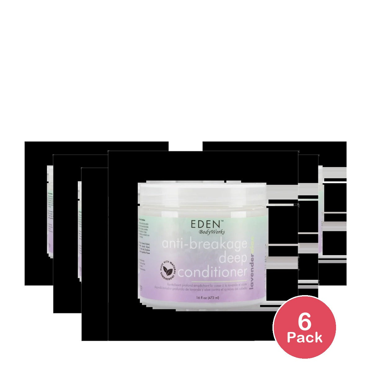 Eden BodyWorks Lavender Aloe Deep Conditioner 16 Oz (Pack of 6)