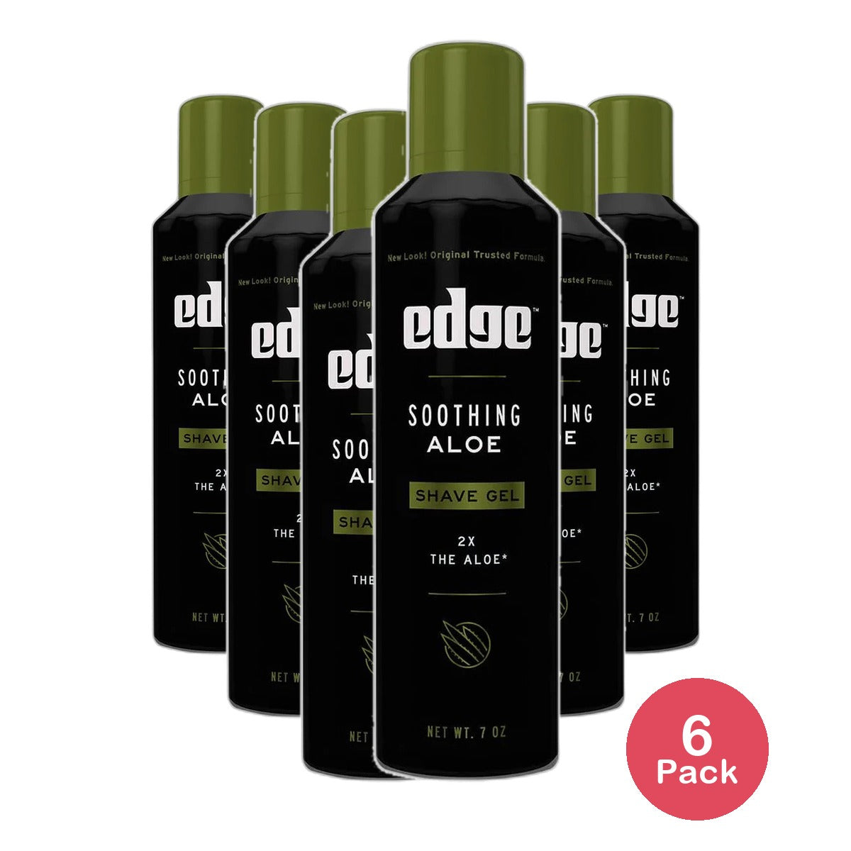 Edge Shave Gel With Soothing Aloe 7Oz (Pack of 6)