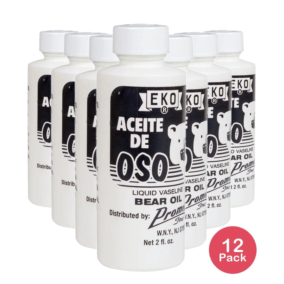 Eko Aceite De Oso Liquid Vaseline Bear Oil 2 oz (Pack of 12)