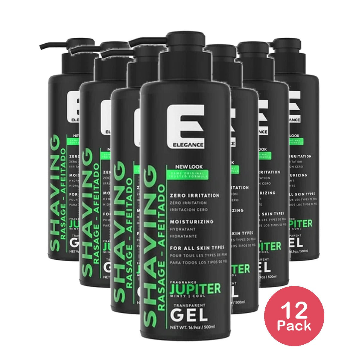 Elegance Plus Shaving Gel (JUPITER) 17.6 Oz 16.9 oz (Pack of 12)