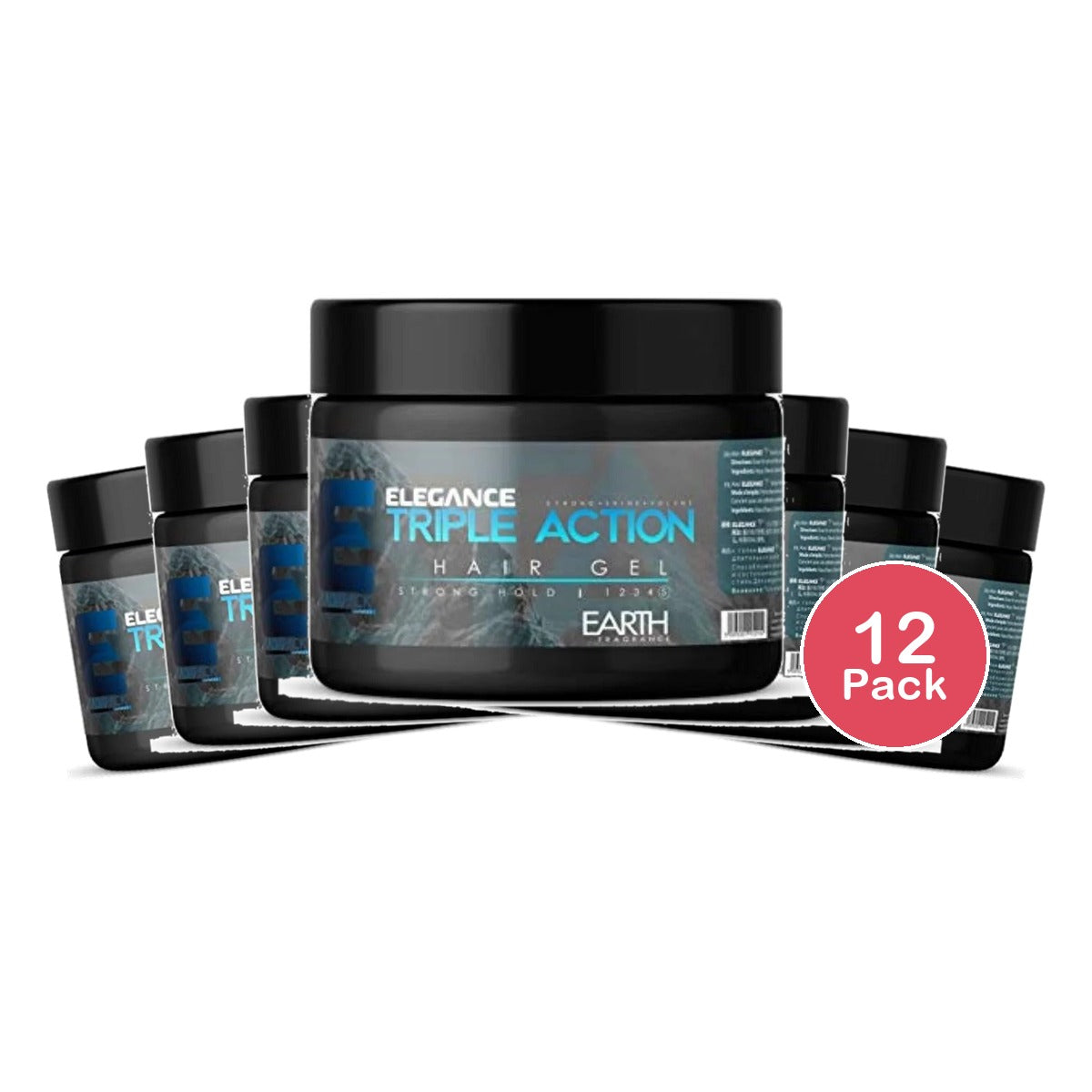 Elegance Triple Action Gel Strong Hold 17.15 Oz (Pack of 12)